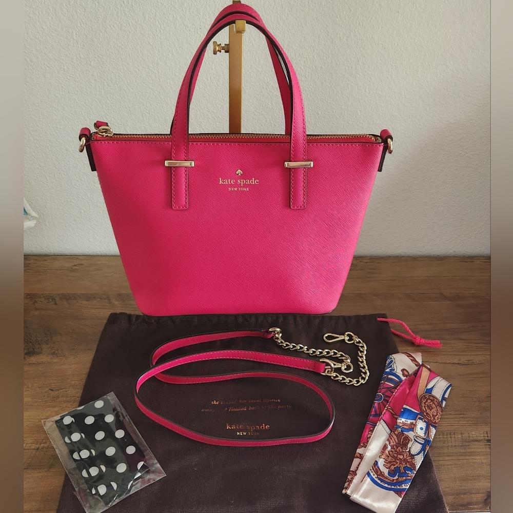 EUC Kate Spade Pink Crossbody - Picture 3 of 16